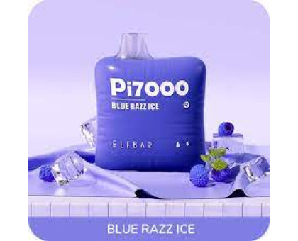 Одноразовая электронная сигарета Elf Bar Pi Blue Razz Ice (Блу Разз Лед) (7000 Затяжек)