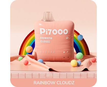Одноразовая электронная сигарета Elf Bar Pi Rainbow Cloudz (Рейнбоу Клаудз) (7000 Затяжек)