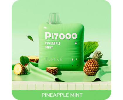 Одноразовая электронная сигарета Elf Bar Pi Pineapple Mint (Ананас Мята) (7000 Затяжек)