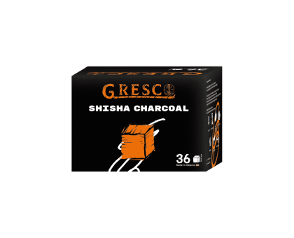 Вугілля горіхове для кальяну Gresco (Греско) (36 Кубика) (0.5 кг) (В упаковці)