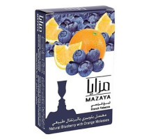 Тютюн для кальяну Mazaya Blueberry With Orange / Чорниця апельсин 50 грам