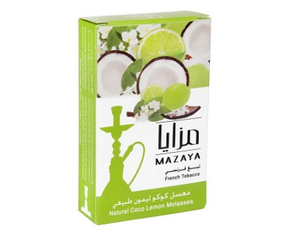 Табак для кальяна Mazaya Coco Lemon / Кокос с лимоном 50 грамм 