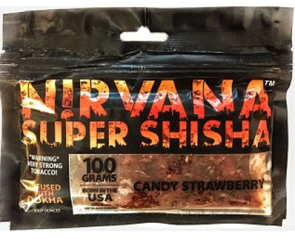 Тютюн для кальяну Nirvana Super Shisha Candy Strawberry / Полунична цукерка 100 грам