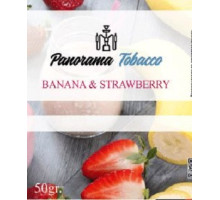 Тютюн для кальяну Panorama Banana Strawberry / Банан полуниця 50 грам