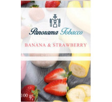 Тютюн для кальяну Panorama Banana Strawberry / Банан полуниця 100 грам