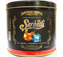 Табак для кальяна Serbetli Ice Banana Strawberry / Ледяной Банан Клубника 1 кг