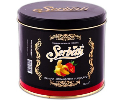 Табак для кальяна Serbetli Banana Strawberry / Банан Клубника 1 кг