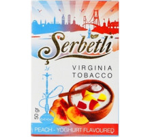 Табак для кальяна Serbetli Peach Yoghurt / Персиковый йогурт 50 грамм