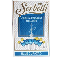 Табак для кальяна Serbetli Blue Curacao / Блю кюрасао 50 грамм(Потекшая пачка / срок годности истек)