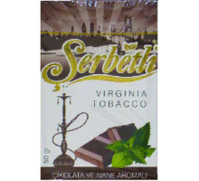 Табак для кальяна Serbetli Chocolate with Mint / Шоколад мята 50 грамм
