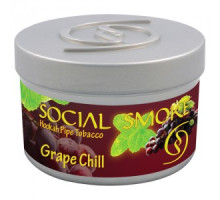 Тютюн для кальяну Social Smoke Grape Chill / Виноград м'ята 100 грам