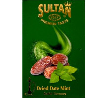 Тютюн для кальяну Sultan Dried Date Mint / Сушені Фініки з М'ятою 50 грам