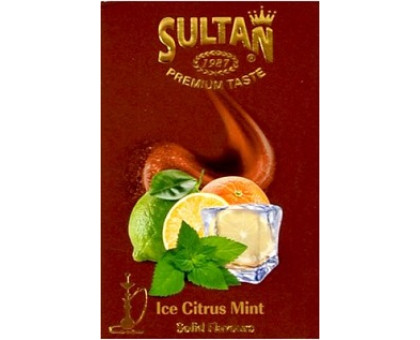 Тютюн для кальяну Sultan Ice Citrus Mint / Крижаний Цитрус м'ята 50 грам