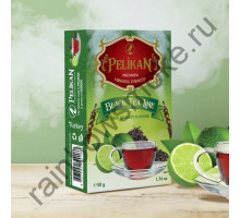 Тютюн для кальяну Pelikan Black Tea Lime / Чорний Чай З Лаймом 50 грам