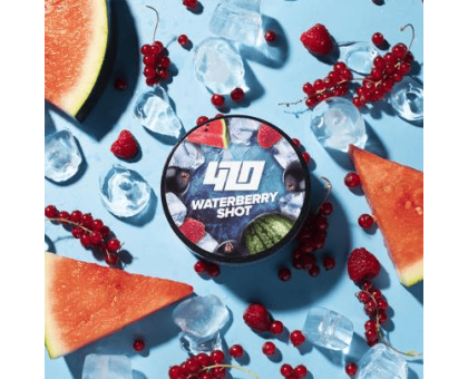 Табак для кальяна 4:20 Frost Line Waterberry Shot (Смородина Малина Арбуз) 100 грамм